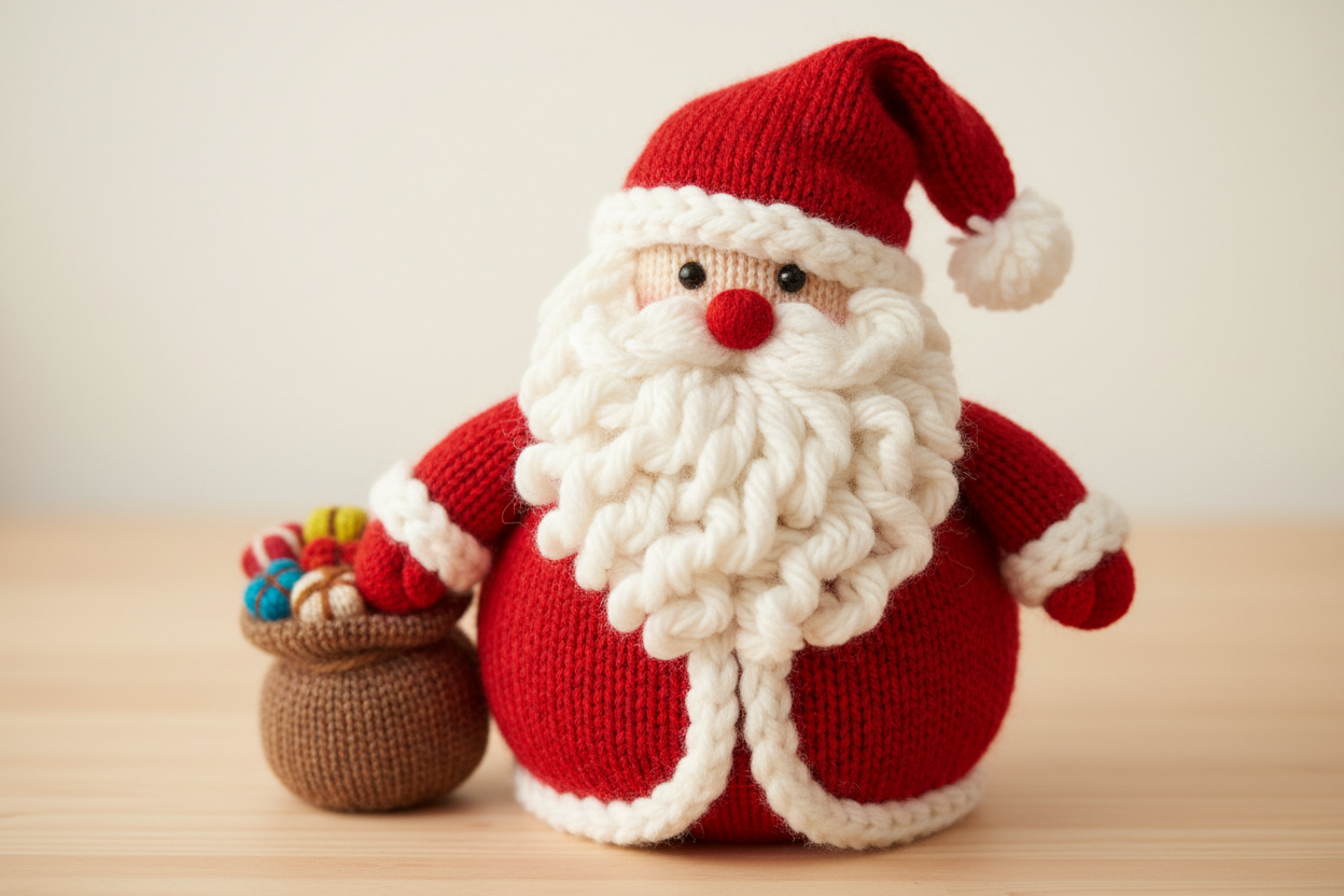 knitted Santa Claus